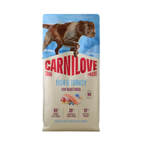 Carnilove True Fresh sausas pašaras su žuvimi ir kalakutiena šunims, 12 kg