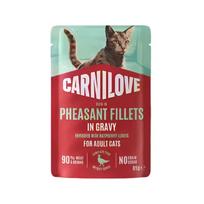 Carnilove guliašas su fazaniena ir aviečių lapais padaže katėms, 85 g