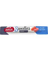 ZOLUX SWEETIES kreminis skanėstas šunims su lašiša ir vištiena 14 g