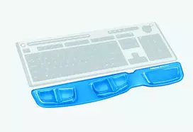 FELLOWES CRYSTAL Klaviatūra riešo atrama Mėlynas