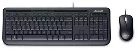 „Microsoft su laidu Desktop 600“ – klasikinio išdėstymo pelė ir klaviatūra [juoda]
