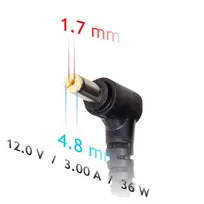 Nešiojamojo kompiuterio pakrovėjas Akyga AK-ND-49 (12V / 3.0A 36W 4.8 x 1.7mm) ASUS 1.2m