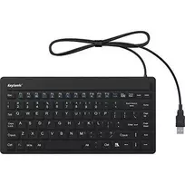 „RaidSonic Icy Box KeySonic Mini“ klaviatūra, atspari vandeniui, USB 2.0, pramoninis IP68, Juodas