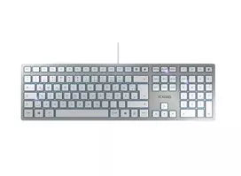 CHERRY KC 6000 SLIM klaviatūra USB QWERTZ Vokiečių Sidabras