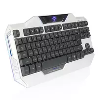 E-Blue E-Mėlyna E-mėlynas Auroza komplektas klaviatūra su laidu (USB) US, balta su optyczną pelė do gier, do gry