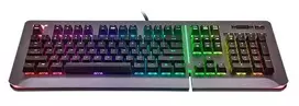 Klaviatūra Thermaltake Level 20 RGB KB-LVT-SSSRUS-01 (mechaninė, Audio, USB 2.0, (DE)key.lay., titano spalva