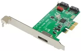 Kontrolierius Dawicontrol PCIE 2.0 x1 - 2x SATA 3 + ESATA (DC-610E)
