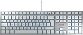 Klaviatūra Cherry KC 6000 SLIM FOR MAC, US, sidabrinė / TB-661-US