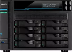 Serveris Asus AsusTor 8 Bay NAS AS6508T Iki 8 HDD/SSD, Intel ATOM C3538 Quad-Core, Procesoriaus dažnis 2,1 GHz, 8GB, SO-DIMM DDR4, Juodas