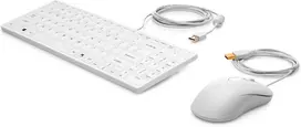Hewlett Packard (HP) HP Healthcare su laidu Pelė Klaviatūra Combo - IP65 rated (dust proof, water resistant), sanitizable - Baltas - US ENG