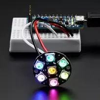 Adafruit NeoPixel Jewel RGB LED diodų žiedas WS2812