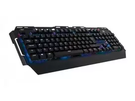 Mėlyna CONCEPTRONIC žaidimų klaviatūra, RGB, PT, mėlynas jungiklis, portugalų kalba.