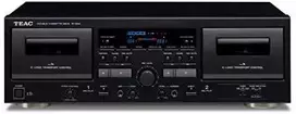 Muzikinis centras Maxell Teac Europe TEAC W-1200-B dviguba kasetė / USB / juoda