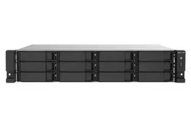 QNAP TS-1273AU-RP-8G NAS/storage serveris Rack (2U) Ryzen Embedded V1500B 8GB DDR4 0 TB QNAP QTS Aliuminio, Juodas