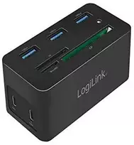 LOL LogiLink UA0370 knyginių kompiuterių dokas / jungčių replikatorius Vielinis USB 3.2 Gen 1 (3.1 Gen 1) Type-C Juoda