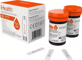 Kraujospūdžio matuoklis „iHealth Glucose EGS-2003“ gliukozės testai (50 vnt.)