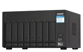 Qnap Systems QNAP TS-832PX-4G 8 skyrių NAS serveris AL324 1.7GHz keturių branduolių 4GB DDR4 SODIMM maks. 16GB 2x10GbE SFP+ LAN + 2x2.5GbE