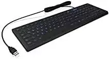RaidSonic KeySonic KSK-8031INEL-B (DE) klaviatūra Przemysłowy USB QWERTZ Niemiecki Juodas