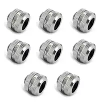 XSPC jungtis G1/4" jungtimi prie 14 mm kieto vamzdžio, chromuota - 8 vnt.
