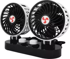Oem LTC LTC automobilinis ventiliatorius 2x5 "12V su reguliavimu