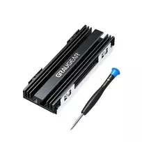 Graugear GRAUGEAR G-PS5HS02 kompiuterio aušinimo sistema SSD diskas Radiatorius juodas, sidabrinis