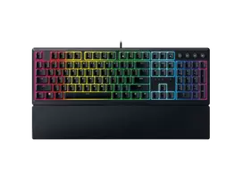Klaviatūra „Razer Ornata V3“, mechamembraniniai jungikliai, 10 „Razer Chroma RGB“ apšvietimo zonų, 1000 Hz „Ultrapolling“, apšviesti klavišai, minkštas riešo atramos paviršius – vokiškas išdėstymas