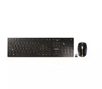 Klaviatūra ir pelė Kit CHERRY DW 9100 SLIM, RF belaidė + Bluetooth, QWERTZ, Juodas, Pelė Included