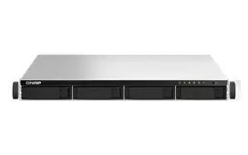 Serveris QNAP TS-464U-RP NAS Rack (1U) Intel® Celeron® N5095 8GB DDR4 0 TB QNAP Turbo System Aliuminio, Juodas