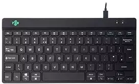 R-Go Tools ergonominė R-Go Compact Break klaviatūra, su programine įranga pertraukoms daryti, QWERTY (JK), su laidu, juoda