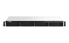 Serveris QNAP TS-464eU NAS Rack (1U) Intel® Celeron® N5095 8GB DDR4 0 TB QNAP Turbo System Aliuminio, Juodas