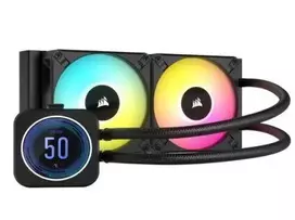 Corsair | iCUE H100i ELITE LCD XT Ekranas | Juodas | Intel, AMD | CPU Liquid Cooler