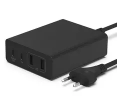 Nešiojamo kompiuterio pakrovėjas - Belkin WCH010vfBK 108W Dual USB-C Greito Įkrovimo 2m Laidas Juodas