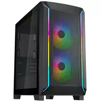 „SilverStone FARA 312 Micro–ATX“ korpusas, grūdintas stiklas – juoda