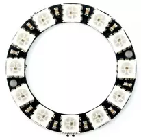 Oem RGB LED žiedas WS2812 5050 x 12 LED - 38mm