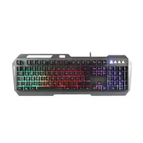 Speedlink LUNERA metalinė vaivorykštinė žaidimų klaviatūra, 5 režimai, juoda