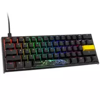 Ducky One 2 Pro Mini žaidimų klaviatūra, RGB LED – Gateron Geltona US išdėstymas