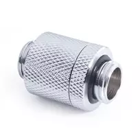 „Alphacool ES D“ kištukas, 20–35 mm, G1/4 išorinis sriegis į G1/4 išorinį sriegi, chromuotas