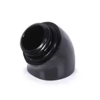 „Alphacool“ 45 laipsnių G1/4 colio lizdas į G1/4 colio kištuką, juodas