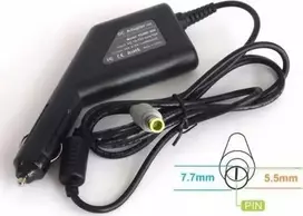 Optinio kompiuterio maitinimo šaltinis Energy4U Energy4U CA21 20V / 4.5A (7.7x5.5mm + PIN) 90W, IBM / Lenovo nešiojamųjų kompiuterių automobilių maitinimo šaltinis