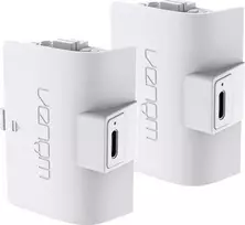 VENOM baterijos Xbox serijai / Xbox One valdikliams balta (2x1100mAh) + 3 metrų laidas