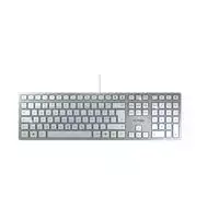 Klaviatūra CHERRY KC 6000 SLIM - PAN-NORDIC Sidabrinis Baltas