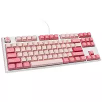Ducky One 3 Gossamer TKL Rožinė žaidimų klaviatūra – MX-Speed-Sidabrinis US išdėstymas