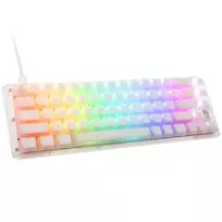 Ducky One 3 Aura Baltas SF žaidimų klaviatūra, RGB LED – Gateron Baby Kangaroo US išdėstymas
