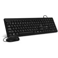 Connect IT Combo su laidu juodas klaviatūra pelė, CZ SK išdėstymas