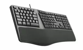 Klaviatūra C-Tech C-TECH Klaviatūra KB-113E USB, ERGO, juoda, CZ/SK