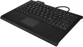 Klaviatūra KeySonic KSK-3210ELU (DE) Super-Mini Touchpad juodas