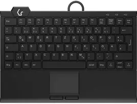 Klaviatūra „KeySonic Mini-TAS“, jutiklinė planšetė, foninis apšvietimas, juodas, KSK-5210ELU (DE)