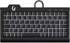 Klaviatūra Keysonic KeySonic KSK-3010ELC (DE) USB QWERTZ klaviatūra vokiška, juoda