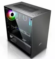 EVOLVEO M4, korpusas mATX, 1x120 mm PWM ventiliatorius, skaidrus šonas, juodas