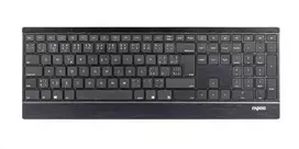 Klaviatūra Rapoo RAPOO klaviatūra E9500M Multi-mode Wireless Ultra-slim Klaviatūra Juodas